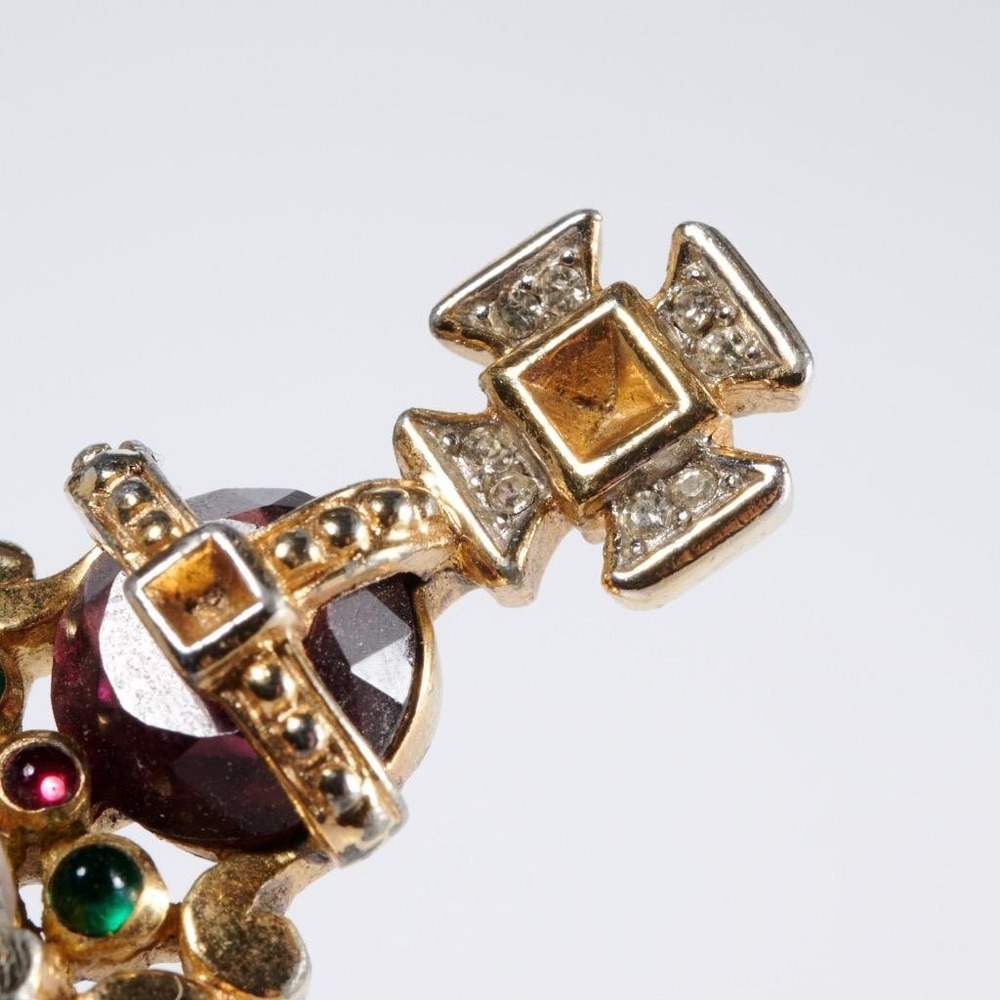 Crown Trifari Alfred Philippe Scepter Brooch Queen Elizabeth Coronation Series - Picture 4 of 7